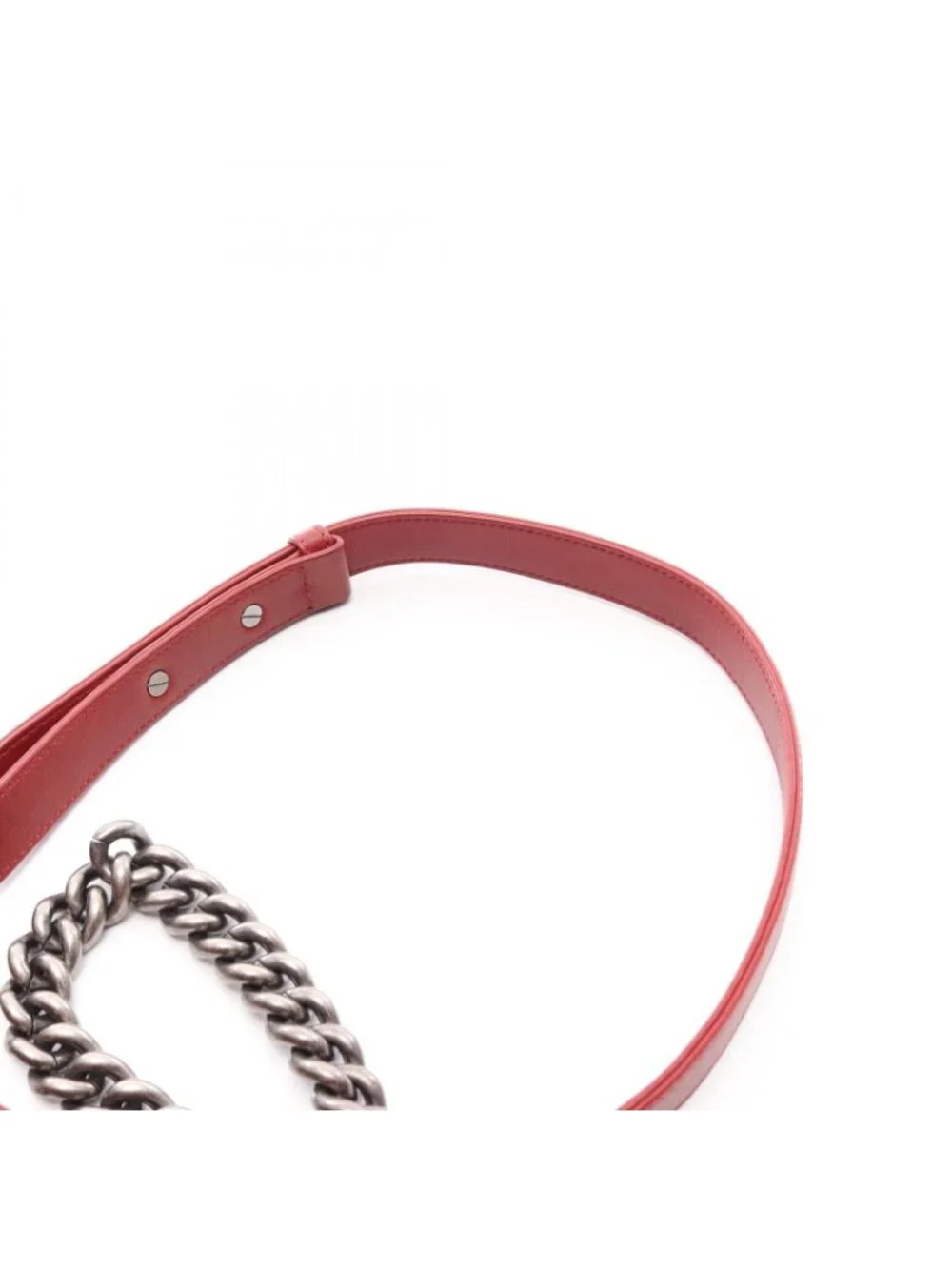 Chanel Shoulder Bag Boy Bordeaux Lambskin Boy Chain